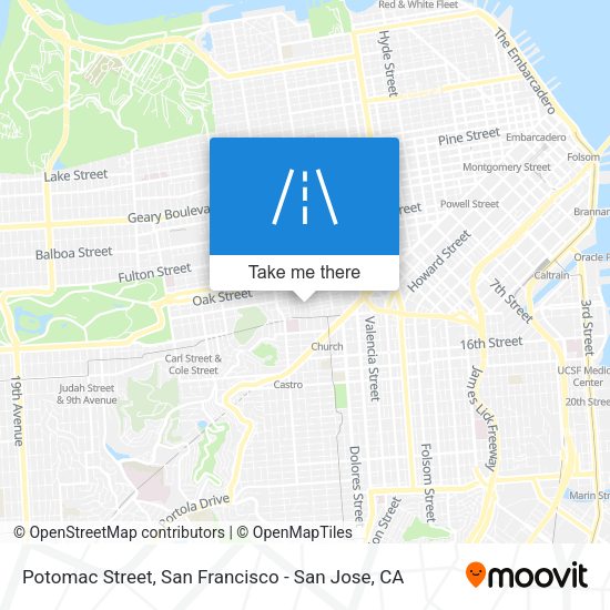 Mapa de Potomac Street