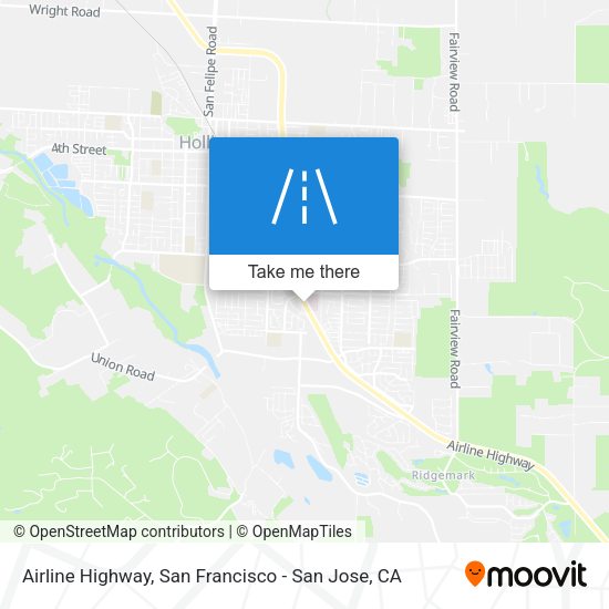 Mapa de Airline Highway