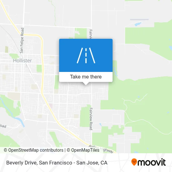 Beverly Drive map