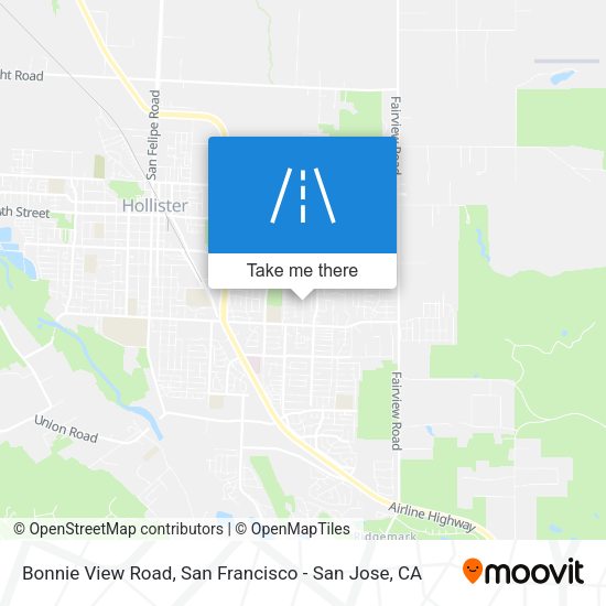 Bonnie View Road map