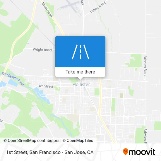 1st Street map