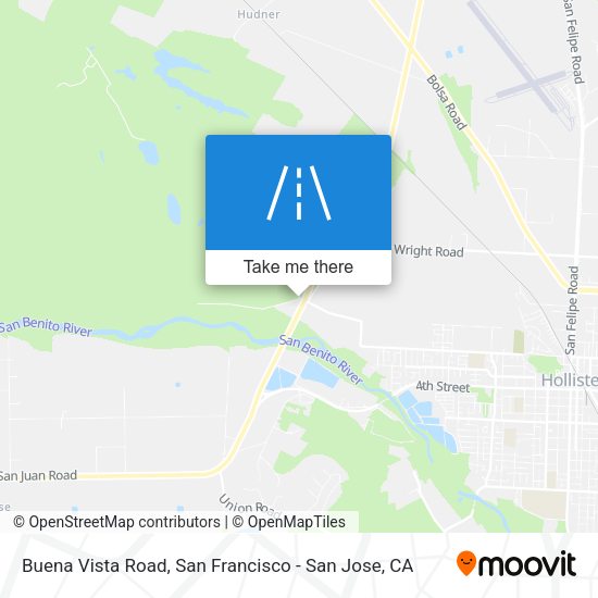 Buena Vista Road map