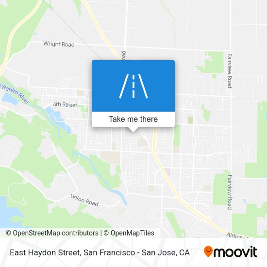 Mapa de East Haydon Street