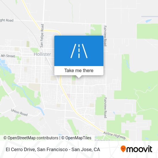 Mapa de El Cerro Drive