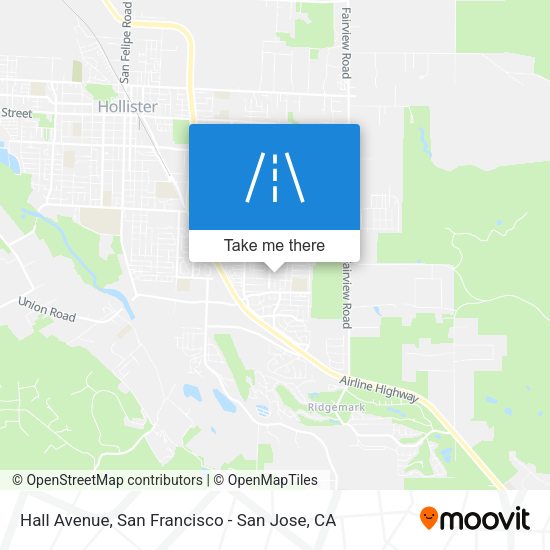 Mapa de Hall Avenue