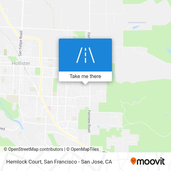 Mapa de Hemlock Court