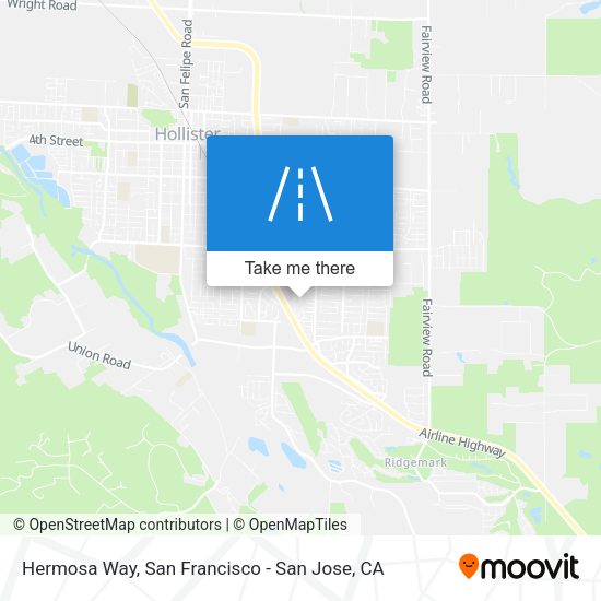 Hermosa Way map