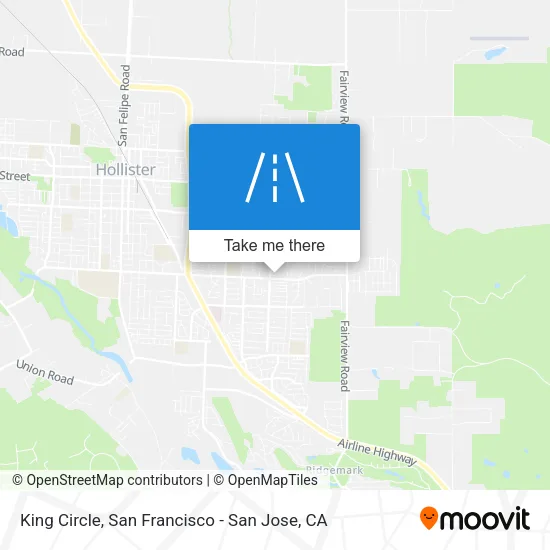 Mapa de King Circle