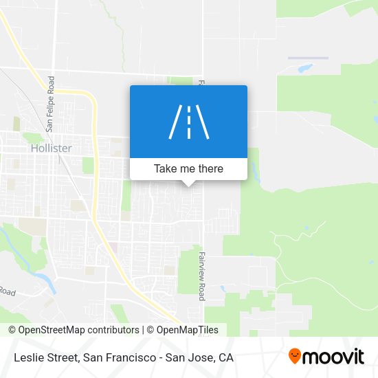 Mapa de Leslie Street