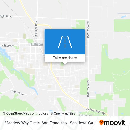 Meadow Way Circle map