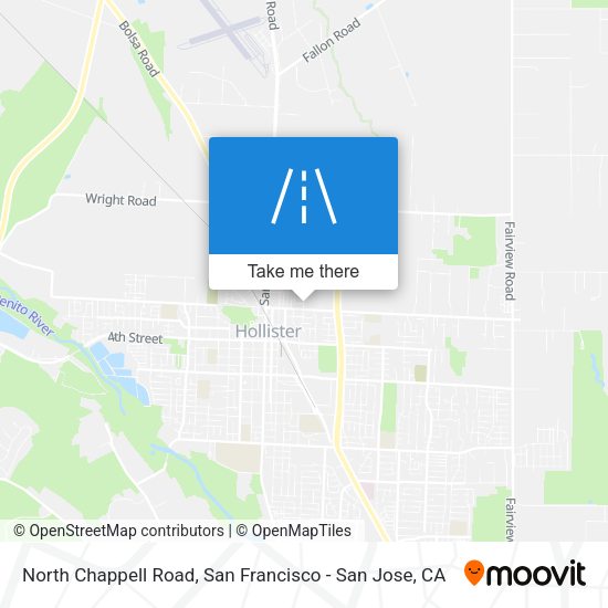 North Chappell Road map