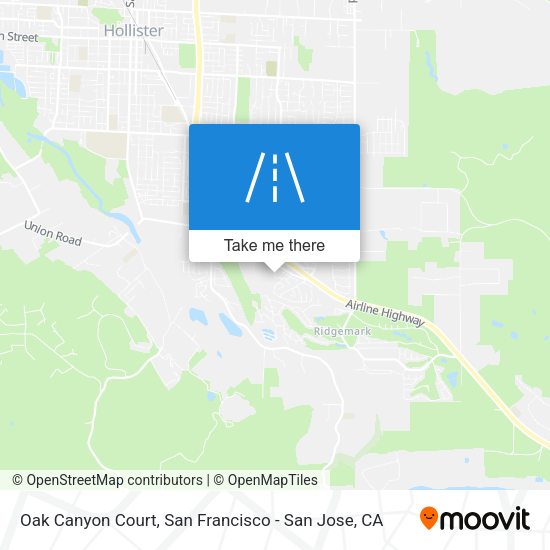 Mapa de Oak Canyon Court