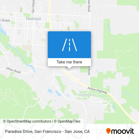 Mapa de Paradise Drive