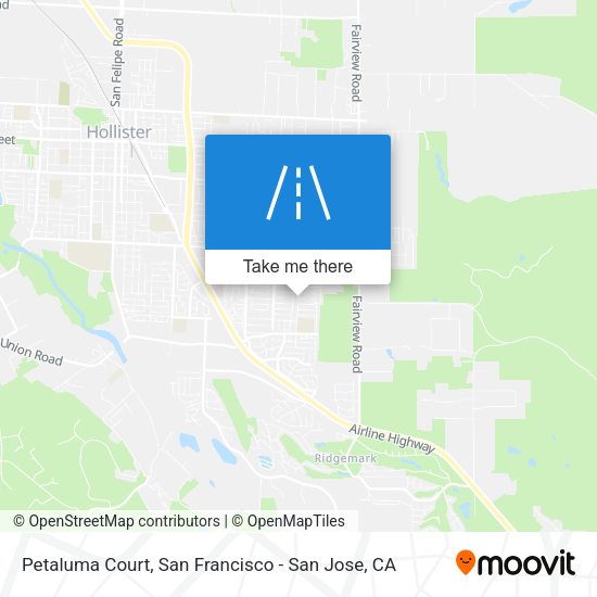 Mapa de Petaluma Court