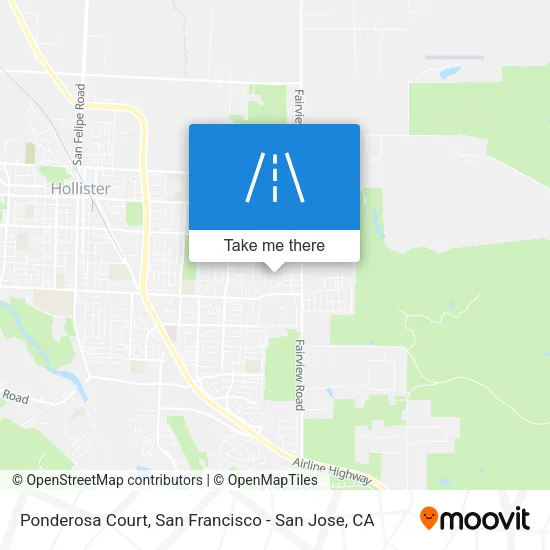 Ponderosa Court map