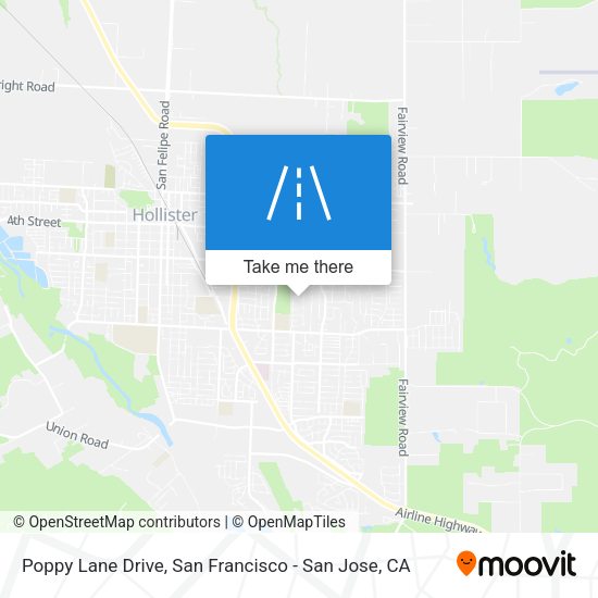 Mapa de Poppy Lane Drive