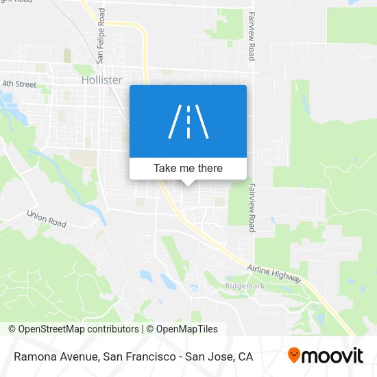 Mapa de Ramona Avenue