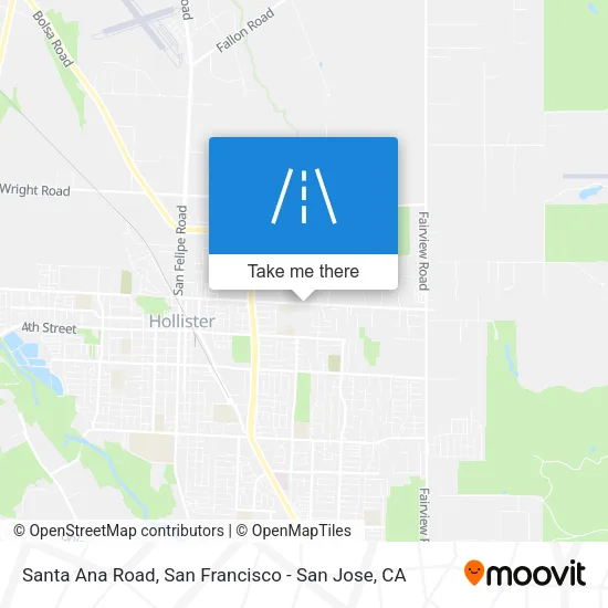 Santa Ana Road map