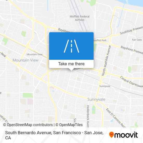 Mapa de South Bernardo Avenue