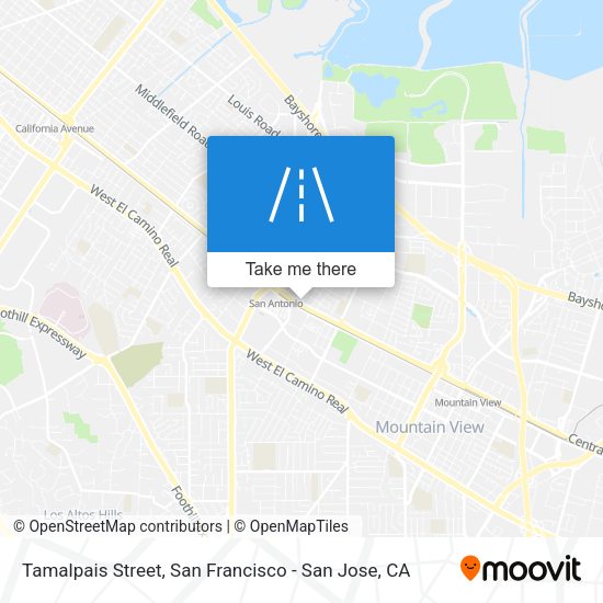 Mapa de Tamalpais Street