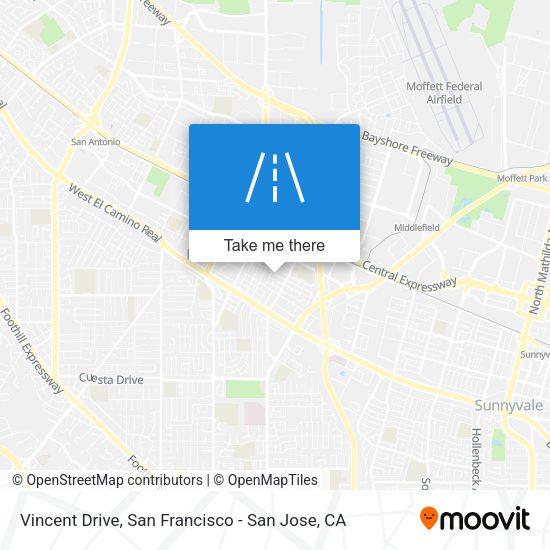 Mapa de Vincent Drive