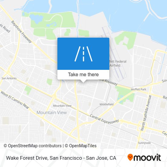 Mapa de Wake Forest Drive