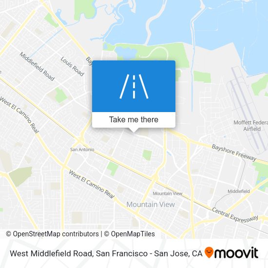 Mapa de West Middlefield Road