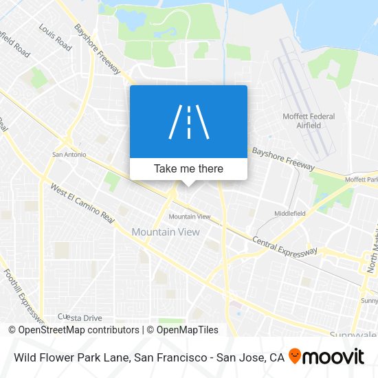 Wild Flower Park Lane map