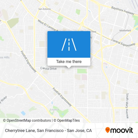 Mapa de Cherrytree Lane