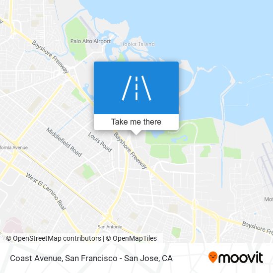 Mapa de Coast Avenue