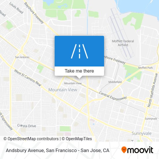 Andsbury Avenue map
