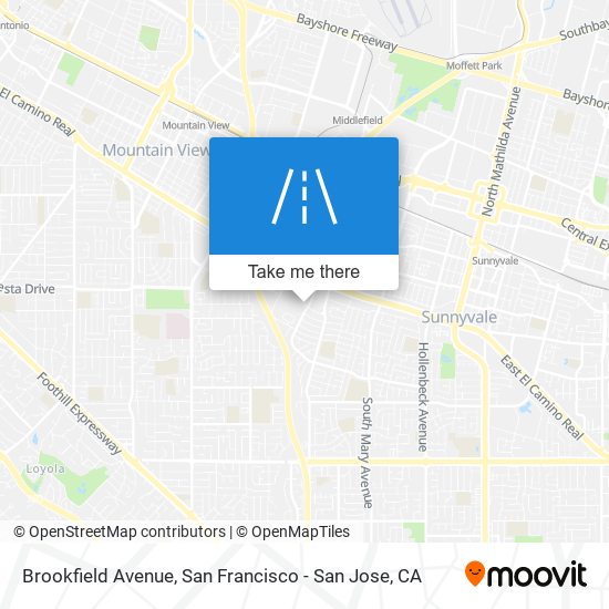 Mapa de Brookfield Avenue