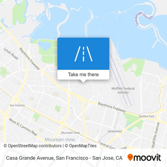 Casa Grande Avenue map