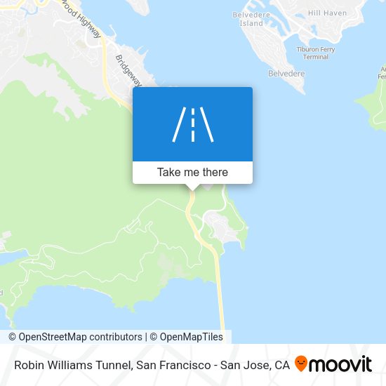 Mapa de Robin Williams Tunnel
