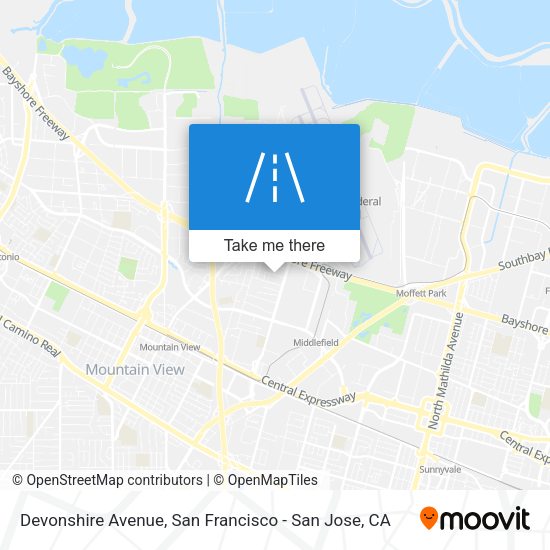 Mapa de Devonshire Avenue