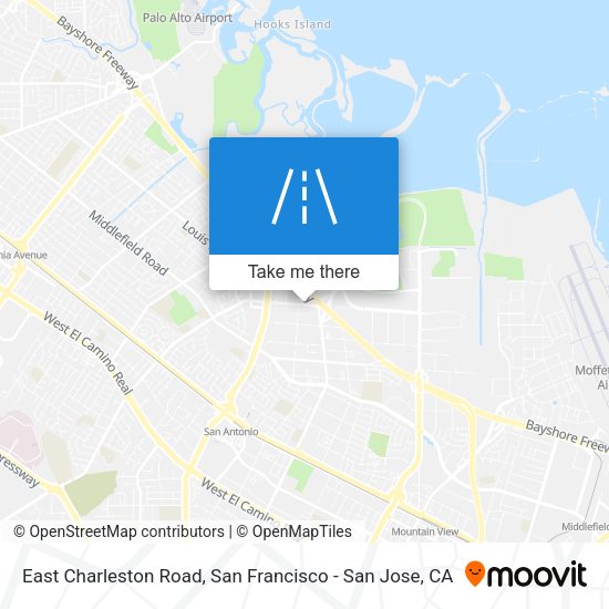 East Charleston Road map