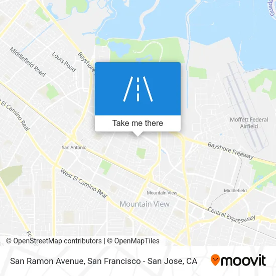 San Ramon Avenue map