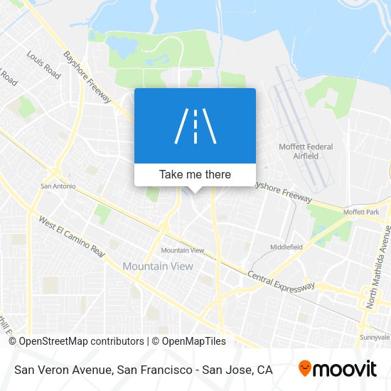 Mapa de San Veron Avenue