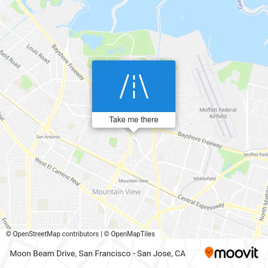 Moon Beam Drive map