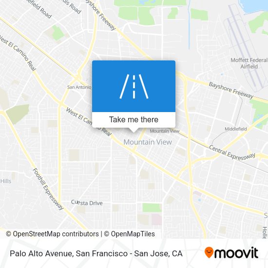 Mapa de Palo Alto Avenue
