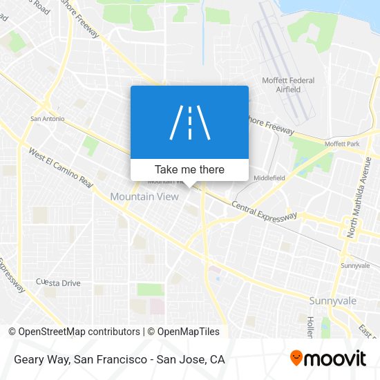 Mapa de Geary Way