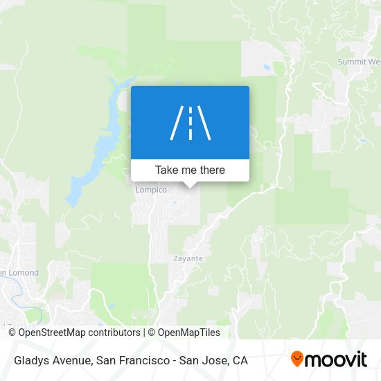 Mapa de Gladys Avenue