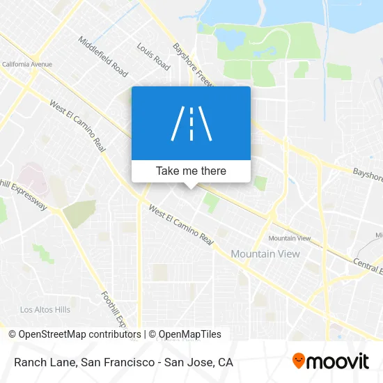 Ranch Lane map