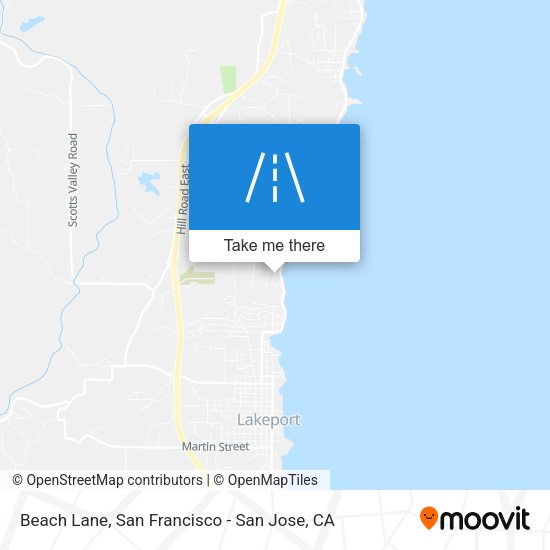 Mapa de Beach Lane