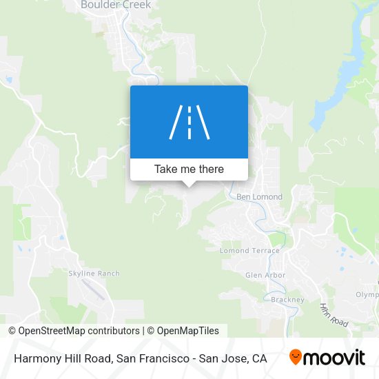 Harmony Hill Road map