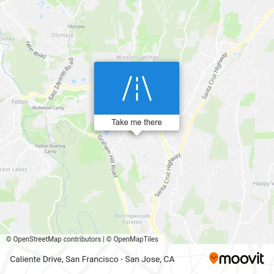 Caliente Drive map
