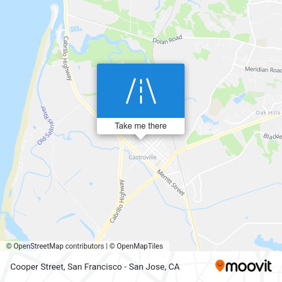 Mapa de Cooper Street