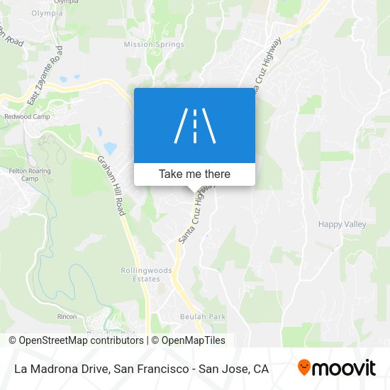 La Madrona Drive map