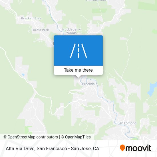 Mapa de Alta Via Drive