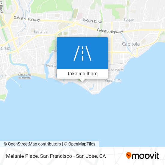 Mapa de Melanie Place